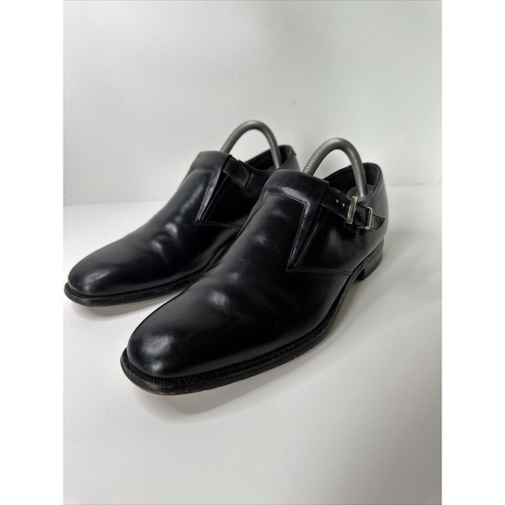 Johnston & Murphy Aristocraft Mens Loafers Size 10 Leather Buckle Dress Shoe USA - Picture 4 of 12